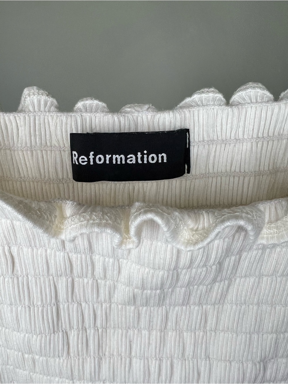 Reformation Smocked Ruffle Tank - Picture 3 of 4